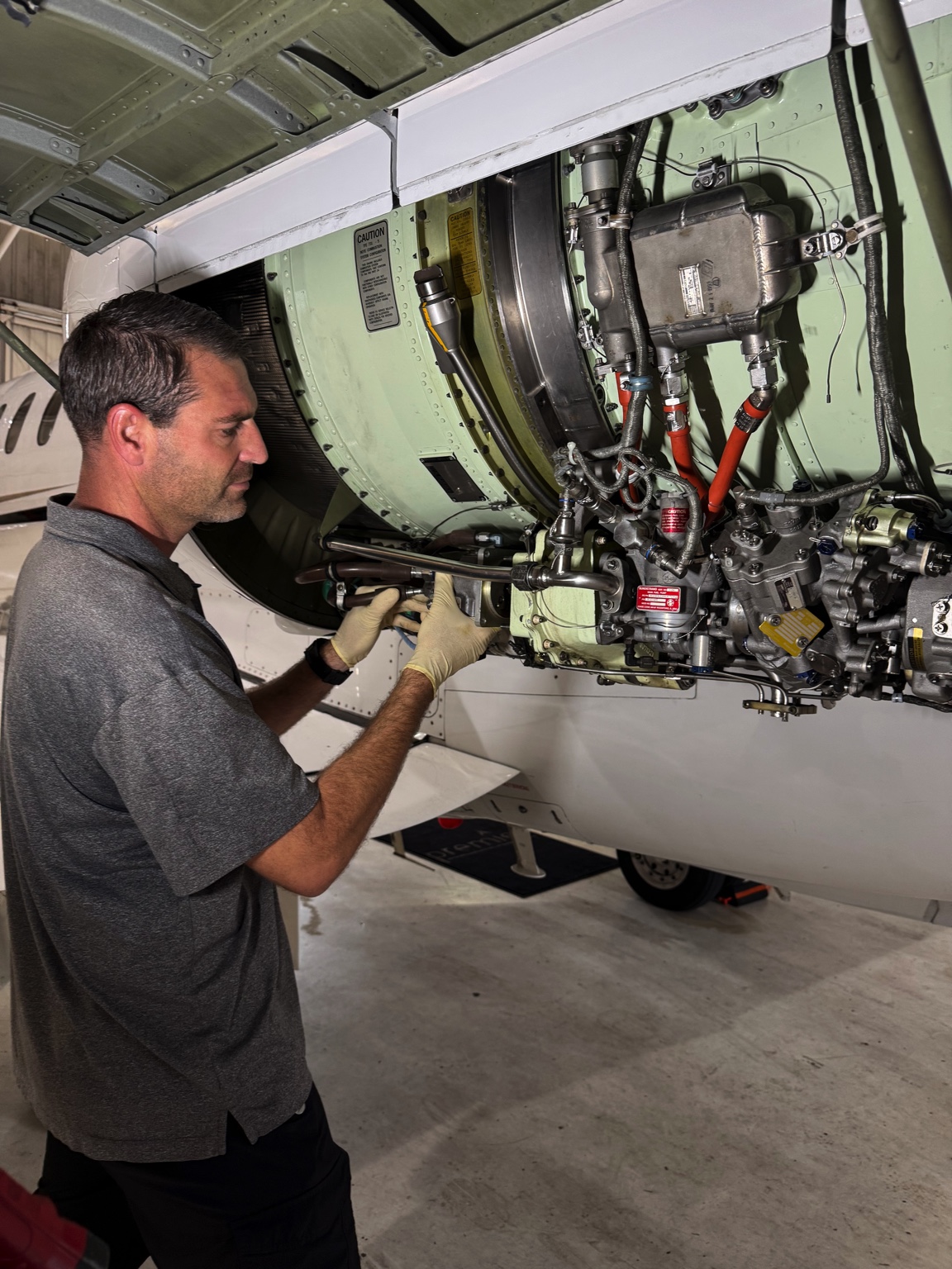 AOG maintenance on the ramp